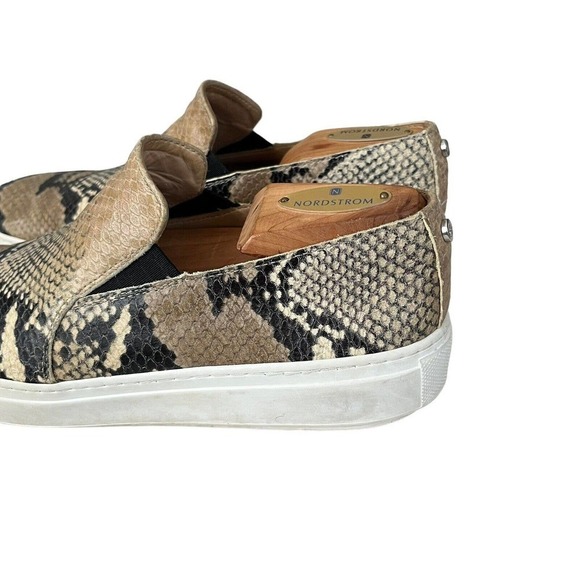 Aquatalia Women's Orilla Size 9 Sneakers Snake Embossed Leather Slip On - Picture 5 of 14